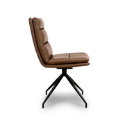 Nobo Swivel Dining Chair - Tan Set of 2