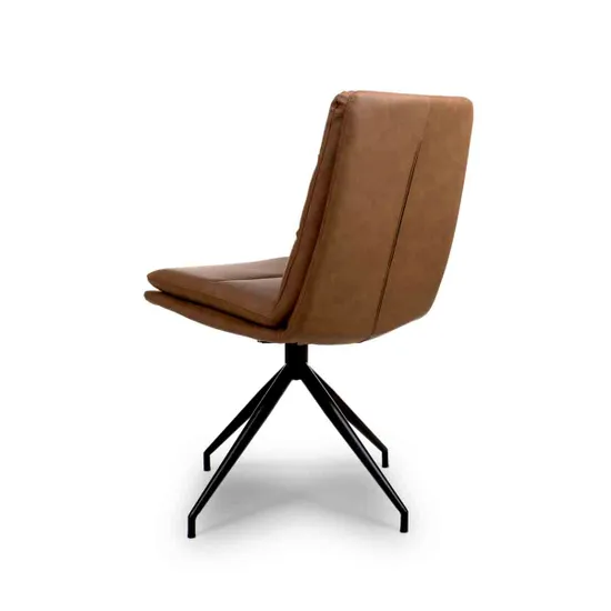 Nobo Swivel Dining Chair - Tan Set of 2